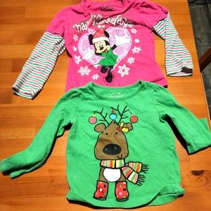 2T long sleeve Christmas shirts